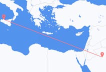 Flyrejser fra Al Jawf-regionen, Saudi-Arabien til Palermo, Italien