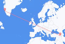 Flights from Nuuk to Van