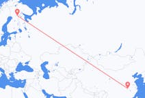 出发地 中国出发地 武汉市目的地 芬兰库萨莫的航班