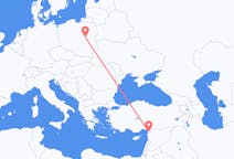 Flyrejser fra Hatay-provinsen, Tyrkiet til Warszawa, Polen