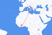 Flights from Abidjan to Catania