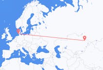 Flights from Semey, Kazakhstan to Westerland, Germany