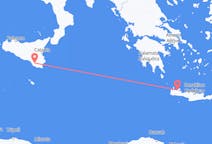 Flights from Comiso, Italy to Chania, Greece