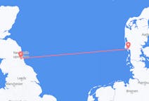 Flyg från Newcastle upon Tyne, England till Esbjerg, Danmark