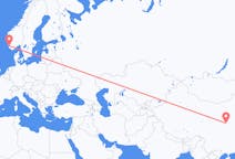 出发地 中国从西安出发目的地 挪威斯塔万格的航班