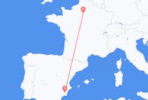出发地 西班牙出发地 穆尔西亚目的地 法国巴黎的航班