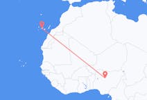 Fly fra Kaduna til Tenerife