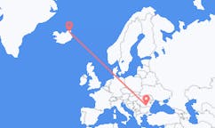 出发地 冰岛索斯霍恩目的地 罗马尼亚布加勒斯特的航班
