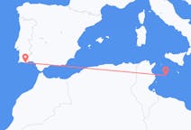 Flyg från Lampedusa, Italien till Faro, Portugal