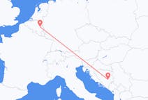 Flug frá Liège, Belgíu til Sarajevo, Bosníu og Hersegóvínu