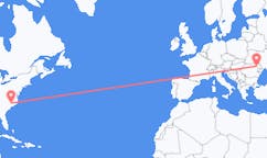 Flyg från Fayetteville, North Carolina, USA till Iași, Rumänien