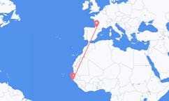 Flyrejser fra Cap Skiring, Senegal til Pau, Frankrig