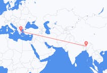 Flyreiser fra Guwahati, India til Skiathos, Hellas