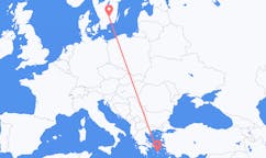Flights from Växjö, Sweden to Naxos, Greece