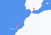 Vluchten van Malaga, Spanje naar Lanzarote, Spanje