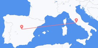 Flyrejser fra Spanien til Italien