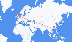 Flyrejser fra Huizhou, Kina til Durham, England, England
