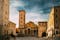 Terracina, Italy. Famous Landmark Terracina Cathedral dedicated to Saint Caesarius of Terracina and formerly to Saint Peter.