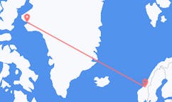 Flights from Qaanaaq, Greenland to Trondheim, Norway
