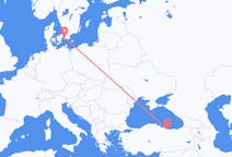 Flyreiser fra Giresun, Tyrkia til Malmö, Sverige