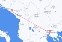 Vluchten van Tivat, Montenegro naar Thessaloniki, Griekenland
