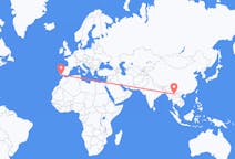 Flights from Kengtung, Myanmar (Burma) to Faro, Portugal