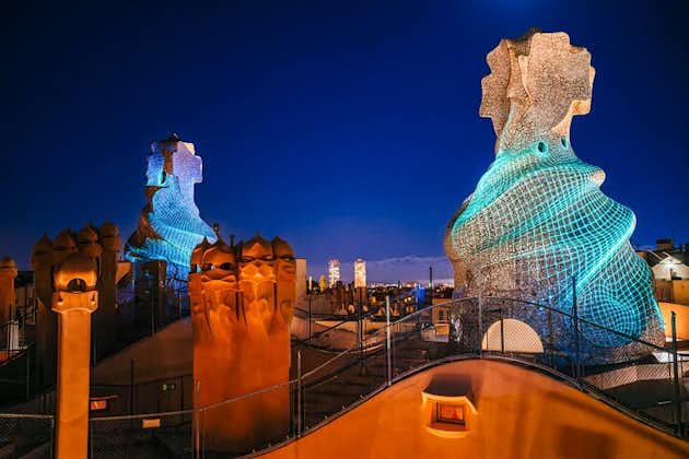 La Pedrera Night Experience: Visit + Audiovisual Display on the Roof Terrace