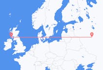 Flyreiser fra byen Islay til byen Moskva