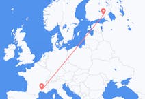 Flights from Nîmes, France to Lappeenranta, Finland