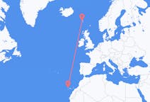 出发地 法罗群岛出发地 索尔瓦古尔目的地 西班牙圣克鲁斯-德拉帕尔马的航班