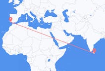 Flyreiser fra Hambantota, Sri Lanka til Faro-distriktet, Portugal
