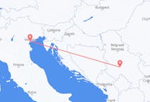 Vols de Kraljevo, Serbie pour Venise, Italie