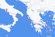 Fly fra Napoli til Syros
