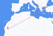 Flyreiser fra Atar, Mauritania til Mytilene, Hellas