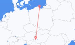 헝가리 헤비스에서 출발해 폴란드 그단스크로(으)로 가는 항공편