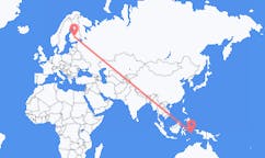 เที่ยวบิน จาก Ambon, Maluku, อินโดนีเซีย ถึงจีวาสกีลา, ฟินแลนด์