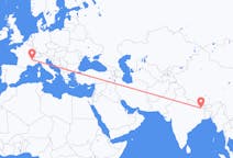 Flights from Rajbiraj, Nepal to Grenoble, France
