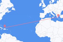 Flights from Cockburn Town, Turks & Caicos Islands to Athens, Greece