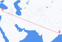 出发地 印度加尔各答目的地 土耳其錫瓦斯的航班
