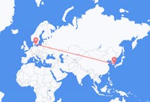 Loty z Ulsan, Korea Południowa do Kopenhagi, Dania