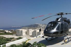 プライベートヘリコプター観光ツアーサントリーニ島20分-最大5人の乗客