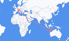 Flyg från Karratha, Australien till Figari, Frankrike