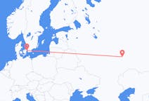 Vols depuis la ville d'Oulianovsk vers la ville de Copenhague