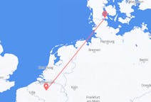 出发地 丹麦出发地 森纳堡目的地 比利时布鲁塞尔的航班