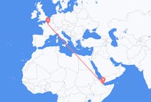Flyg från Balbala, Djibouti till Paris, Frankrike