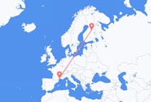 Flights from Montpellier, France to Kajaani, Finland