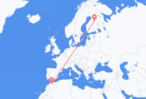 Flyg från Fes, Marocko till Kajana, Finland