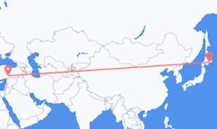 Fly fra Kushiro til Kahramanmaraş