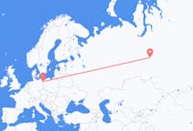 Fly fra Nizjnevartovsk til Szczecin