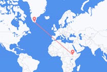 Flights from Gambela, Ethiopia to Narsarsuaq, Greenland